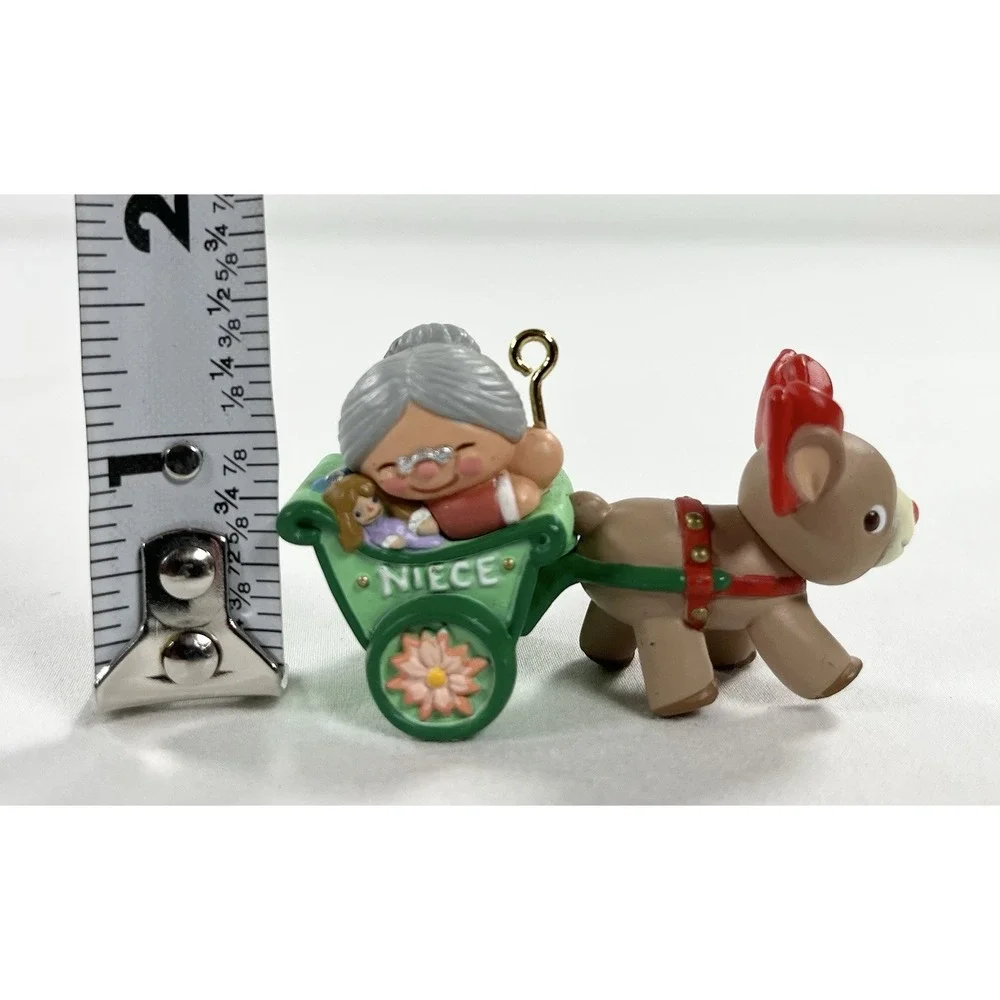Vintage 1994‎ Hallmark Keepsake Niece Christmas Ornament Mrs Claus Reindeer Box